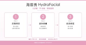 海菲秀 HydraFacial 三步驟：深層清潔、溫和煥膚、保濕修護