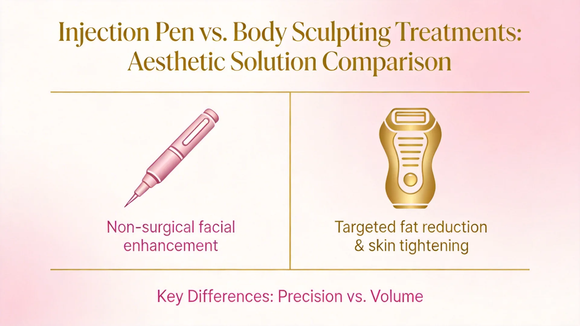 減重筆與體雕療程比較圖