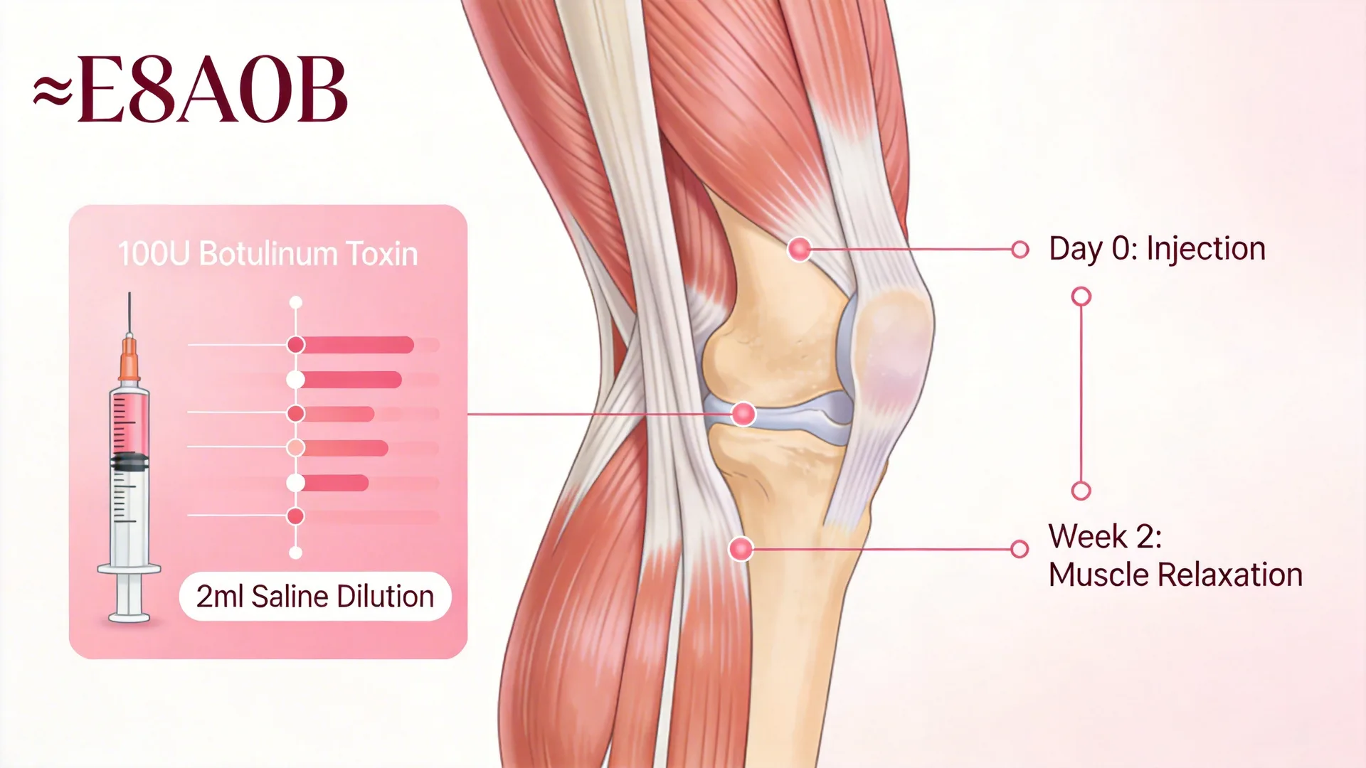 肉毒瘦小腿注射示意圖