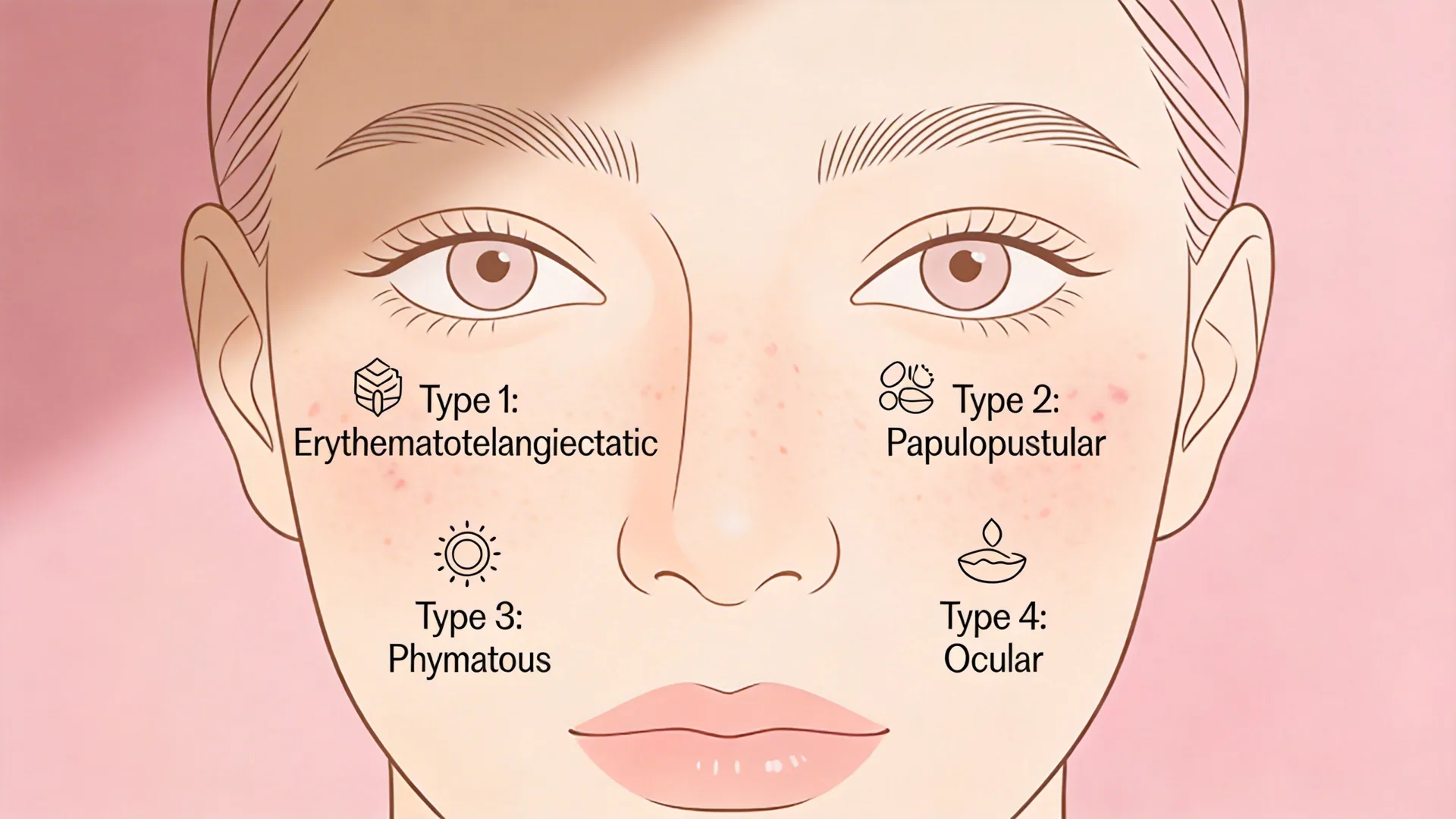 酒糟泛紅四大分型 敏感肌膚類型辨識